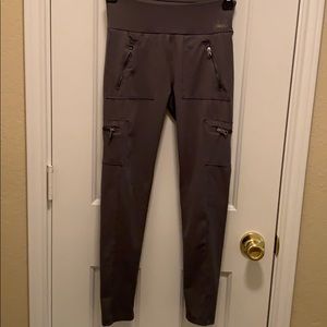 Justice Girls Grey Zippered Leggings